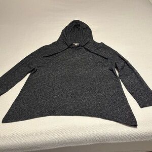 Eileen Fisher Charcoal Cowl Neck Sweater